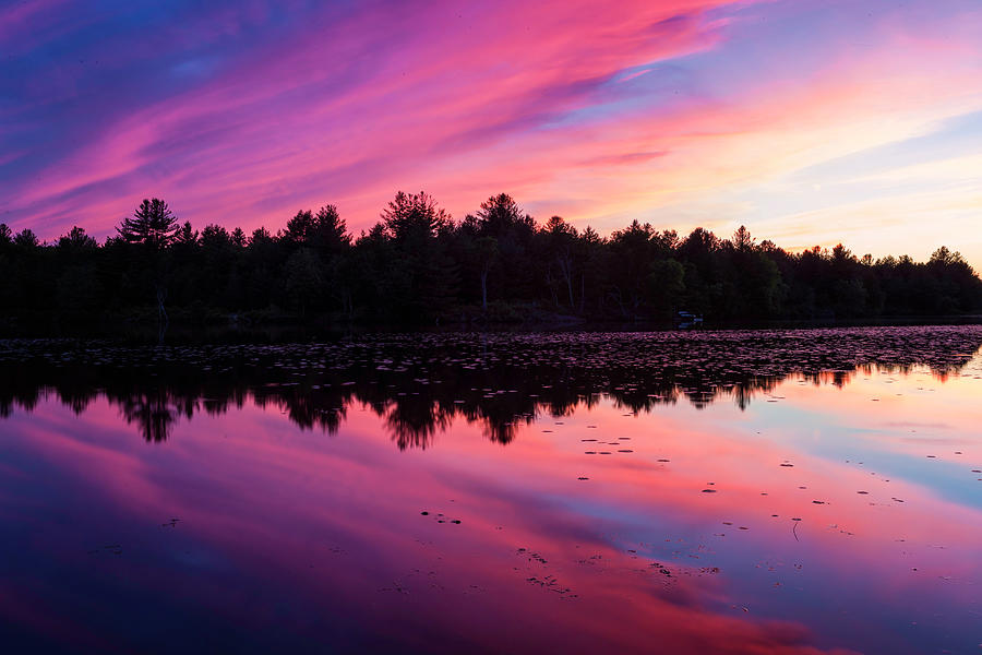 Twilight at the Lake Photograph by Fran Gallogly