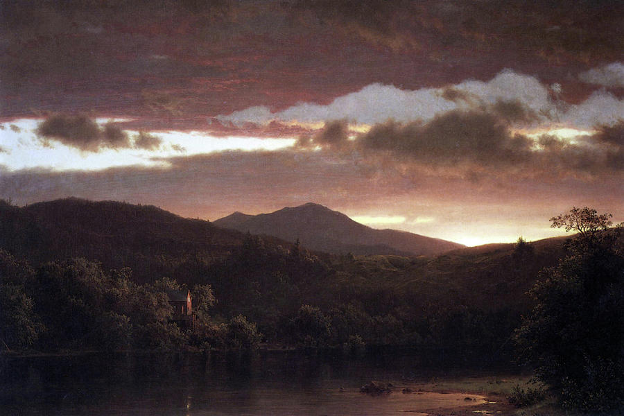 Twilight (Catskill Mountain) Painting by Frederic Edwin Church