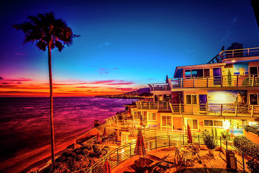 Twilight Laguna Riviera Beach Resort Photograph by Amyn Nasser