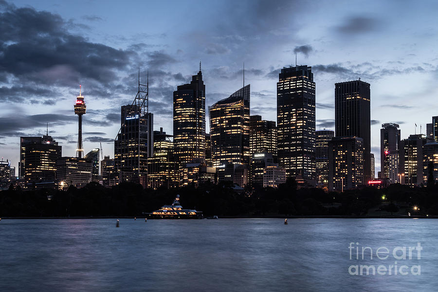 Twilight over Sydney Photograph by Didier Marti