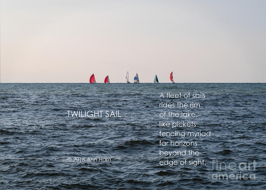 Twilight Sail Photograph by Ann Horn