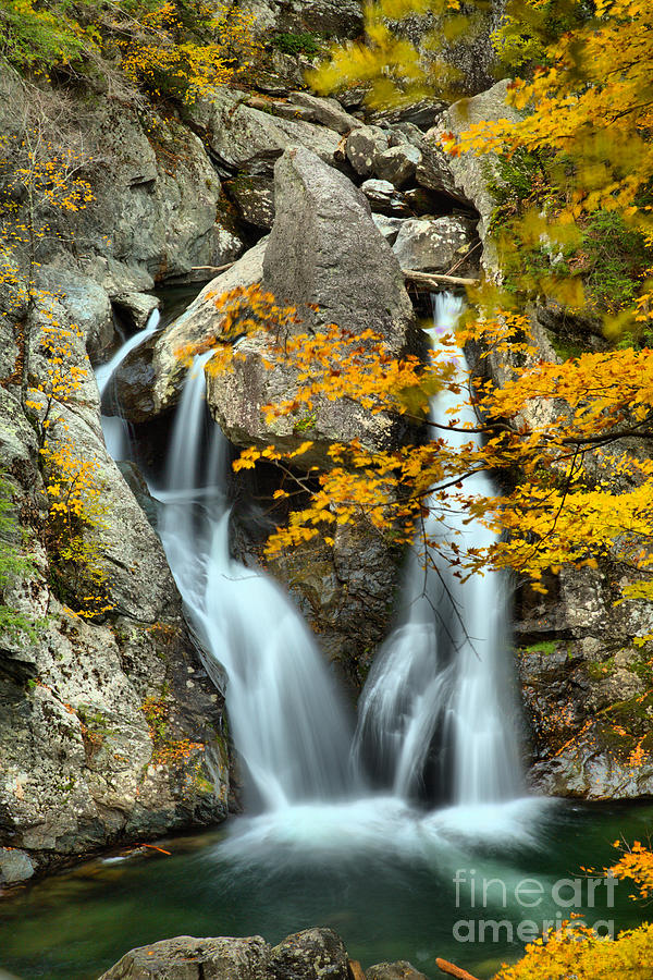 Twin Falls At Bash Bish Photograph by Adam Jewell