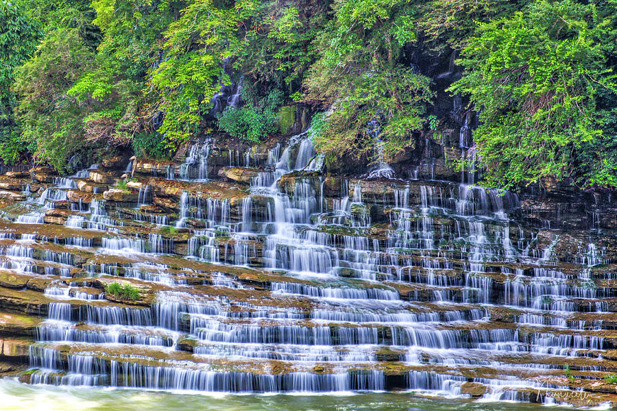 Twin Falls Cascade Photograph by Nunweiler Photography