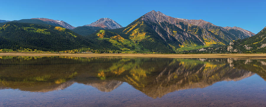 Twin Lakes Pano Photograph by Darren White