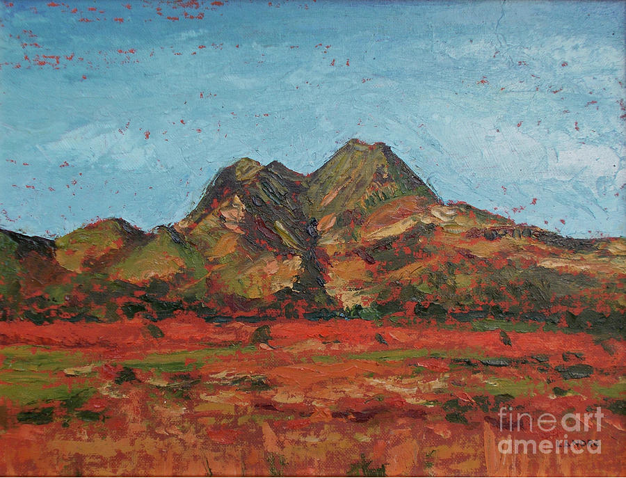 Desert Painting - Twin Sisters by Lilibeth Andre