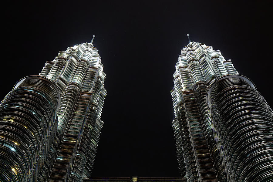 Architecture Photograph - Twin Towers, Kuala Lumpur by Anne Ponsen