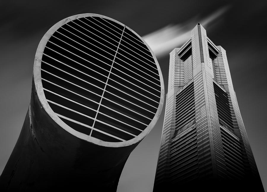 Skyscraper Photograph - Twins by Adachi Lintaman