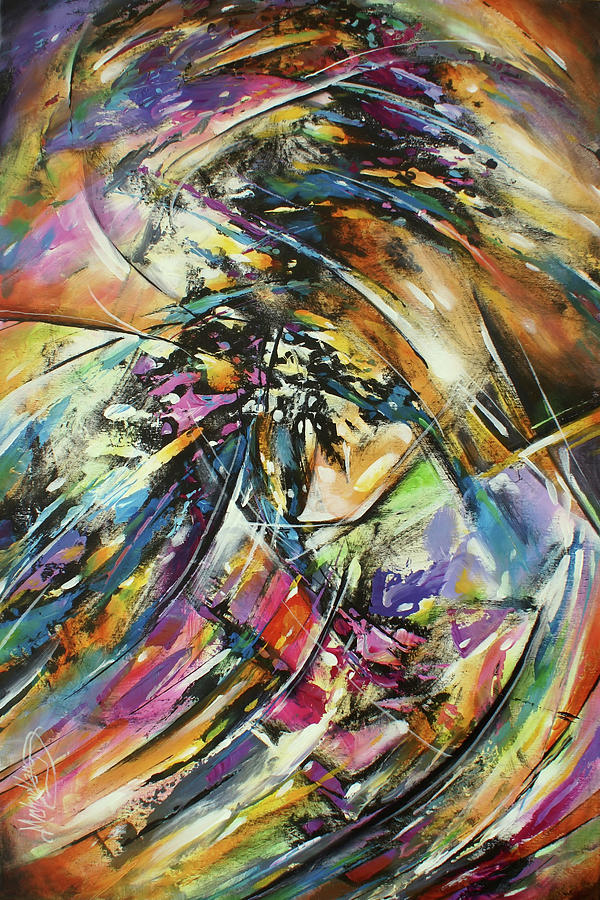  Twist Painting by Michael Lang