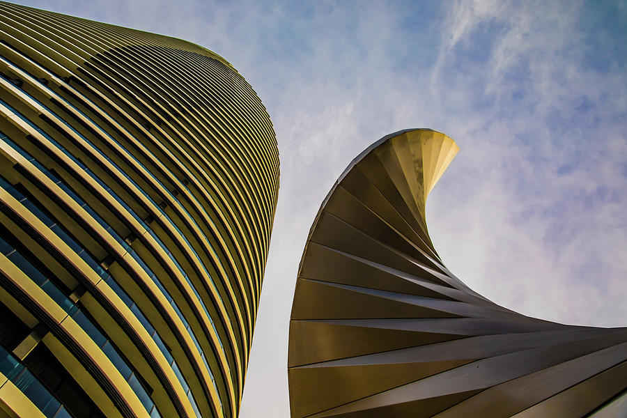 Architecture Photograph - Twisted Gold by Az Jackson