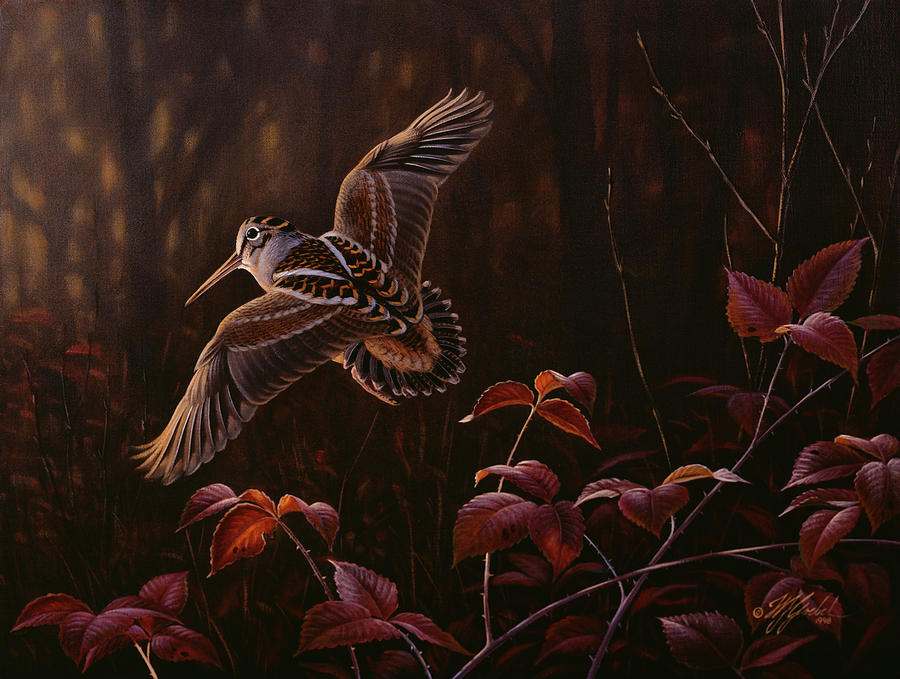 Bird Painting - Twittering Wings by Wilhelm Goebel