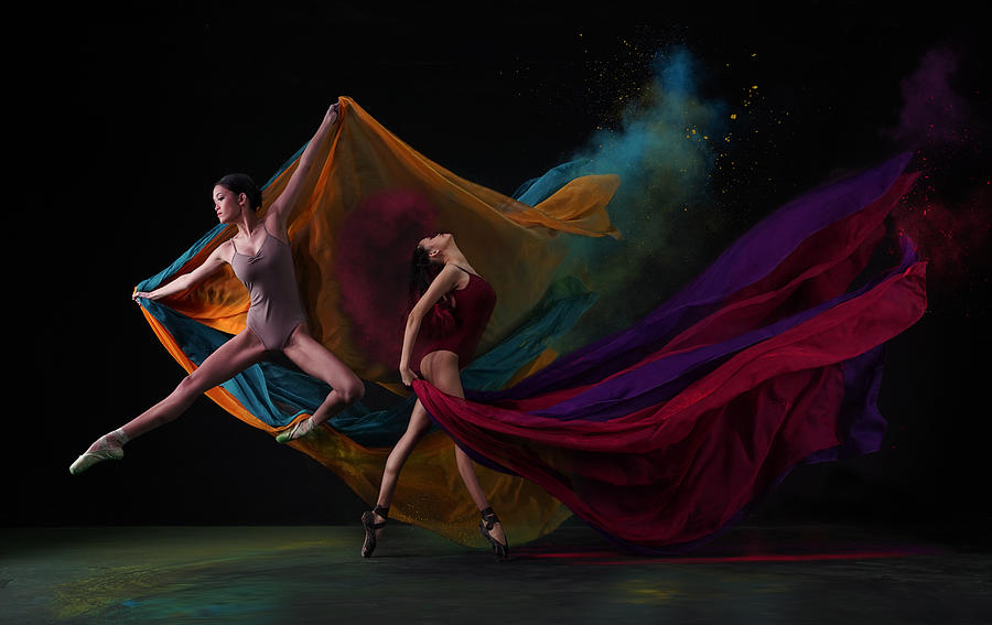 Two Action Ballerinas Photograph by Rawisyah Aditya