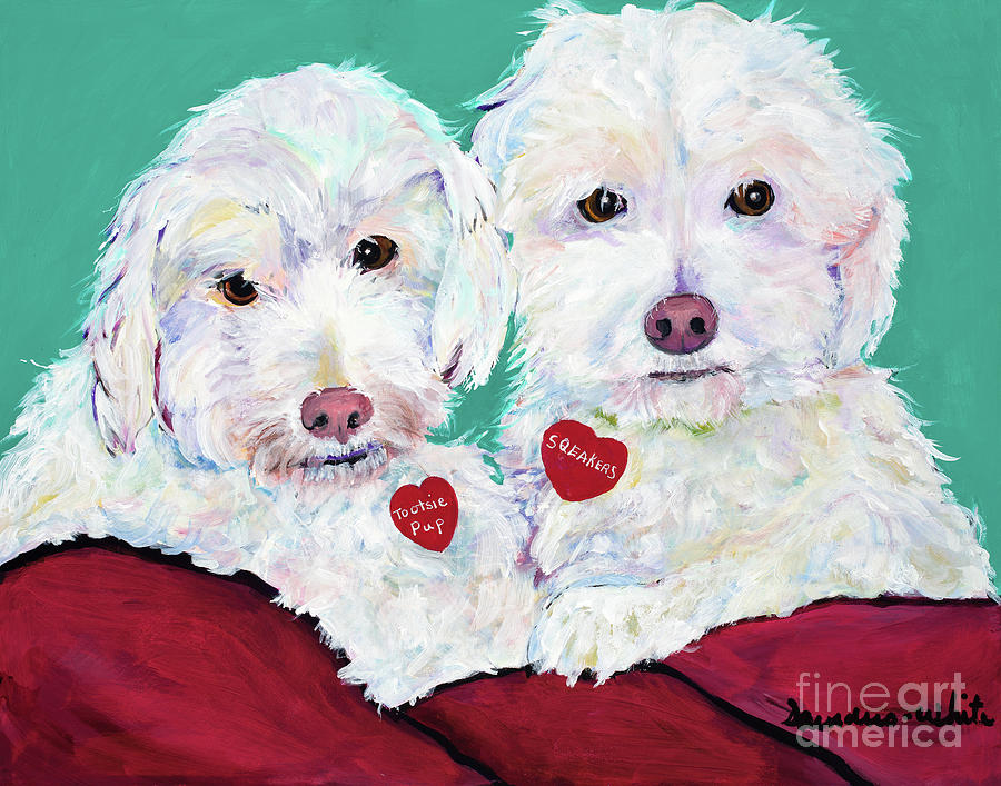Two Amigos Painting by Pat Saunders-White