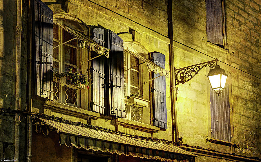 Two arlesienne windows and a lamplight - vintage version Photograph by Weston Westmoreland