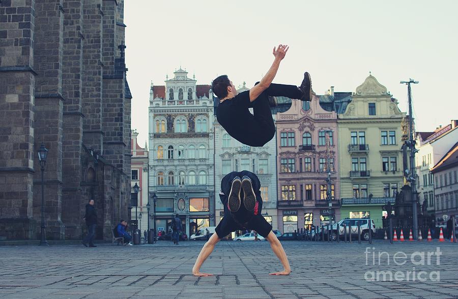 Strength Photograph - Two Breakdancers Dancing Breakdance by Davidtb Strength Photograph - Two Breakdancers Dancing Breakdance by Davidtb