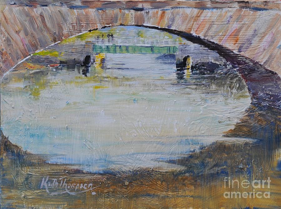 Two Bridges, Dungarvan Painting by Keith Thompson