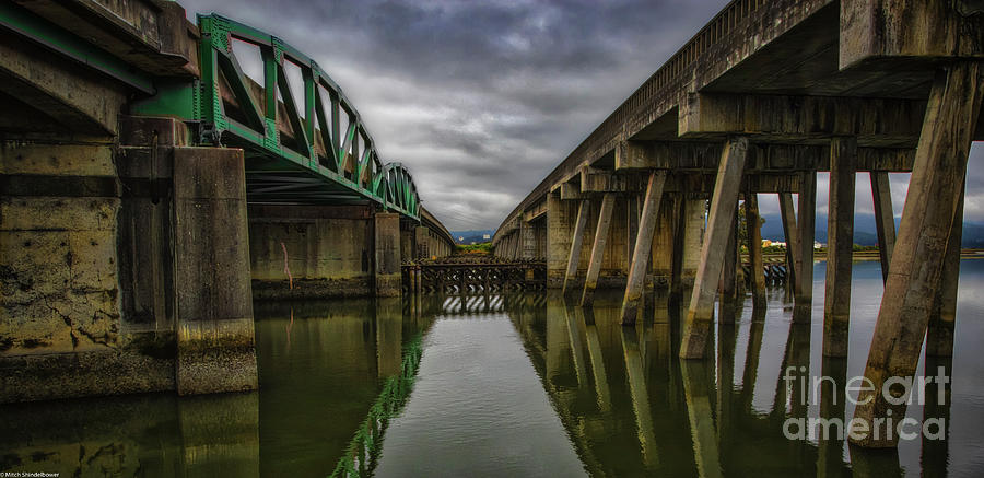 Two Bridges Photograph by Mitch Shindelbower