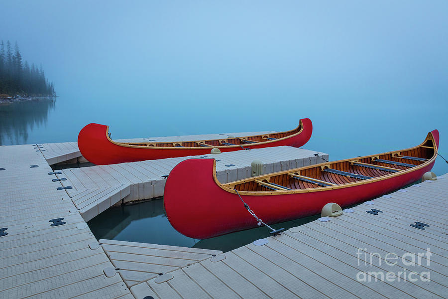 Two Canoes Photograph by Inge Johnsson