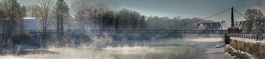 Two Cent Bridge at -5F Photograph by John Meader