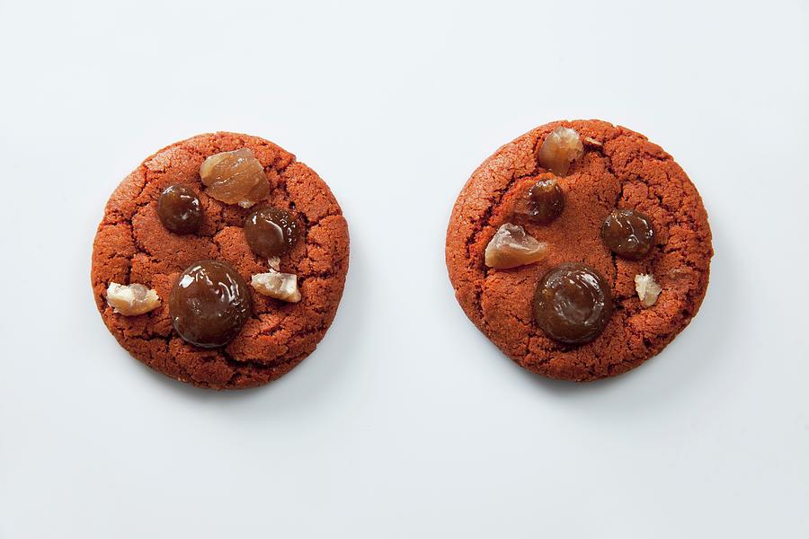 Two Cookies With Chestnuts Photograph by Christophe Madamour