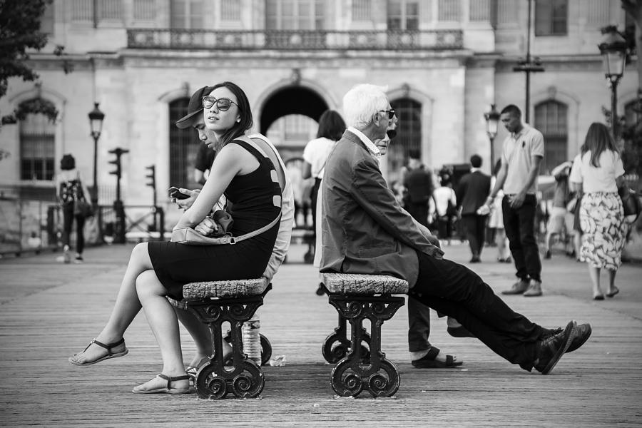 Paris Photograph - Two Couples by Walde Jansky