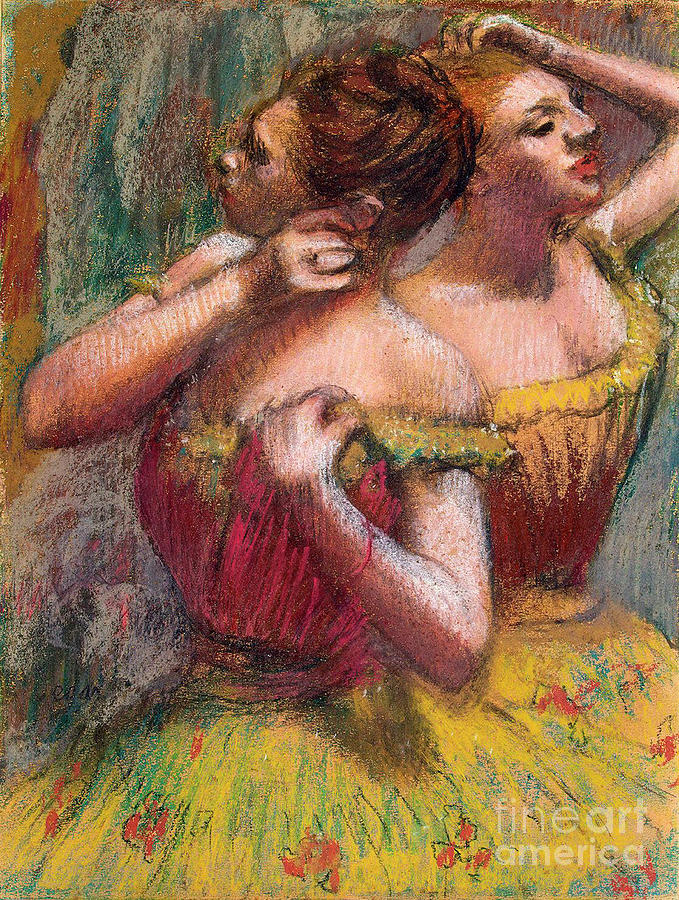 Two Dancers, 1898-1899. Artist Edgar Drawing by Heritage Images
