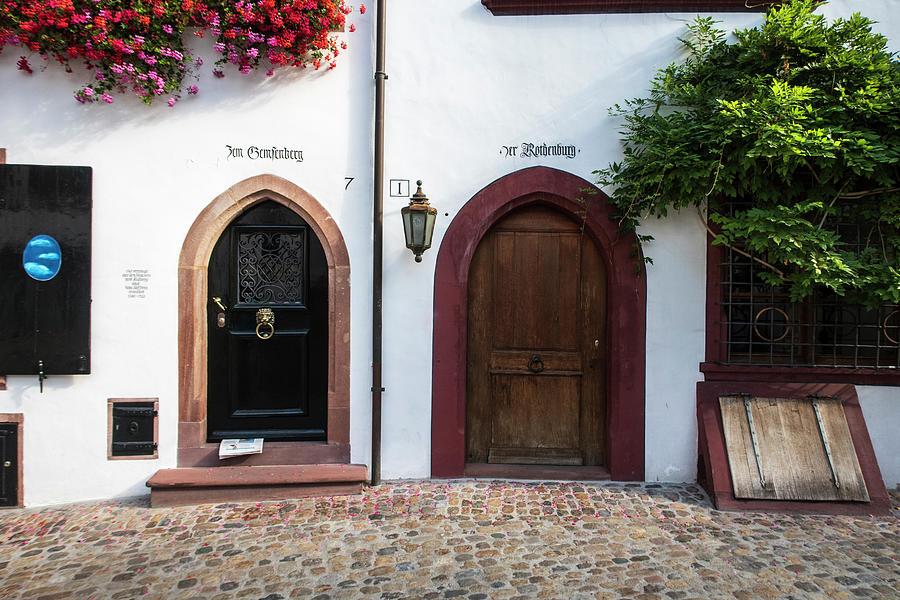 Two Doors in Basel Switzerland Photograph by Mary Lee Dereske