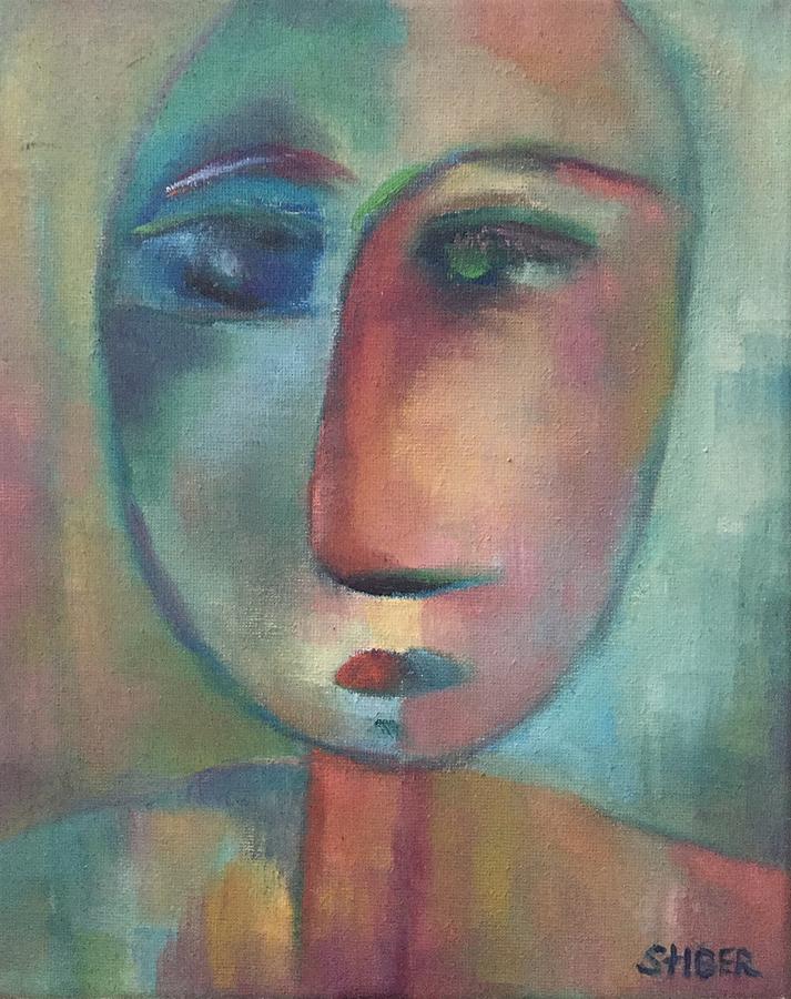 Two Faced Painting by Kathy Stiber