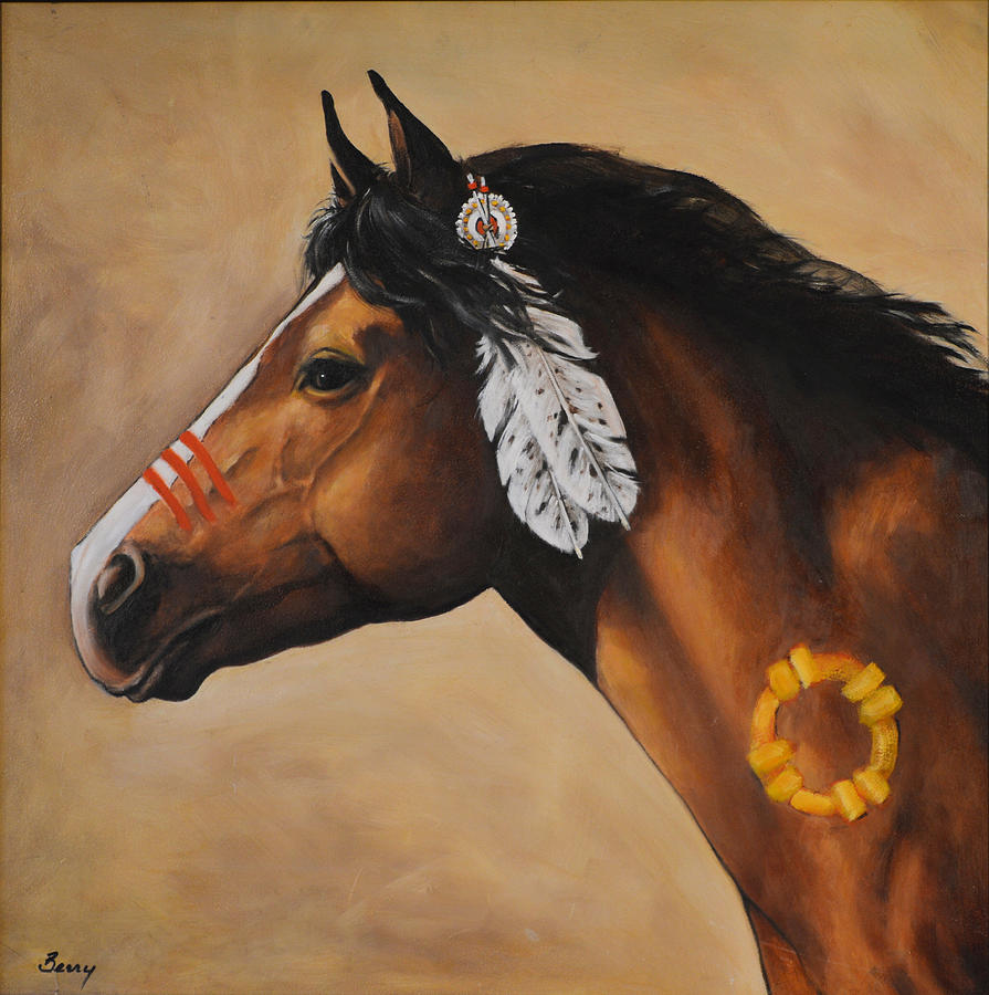Two Feathers Painting by Charles Berry