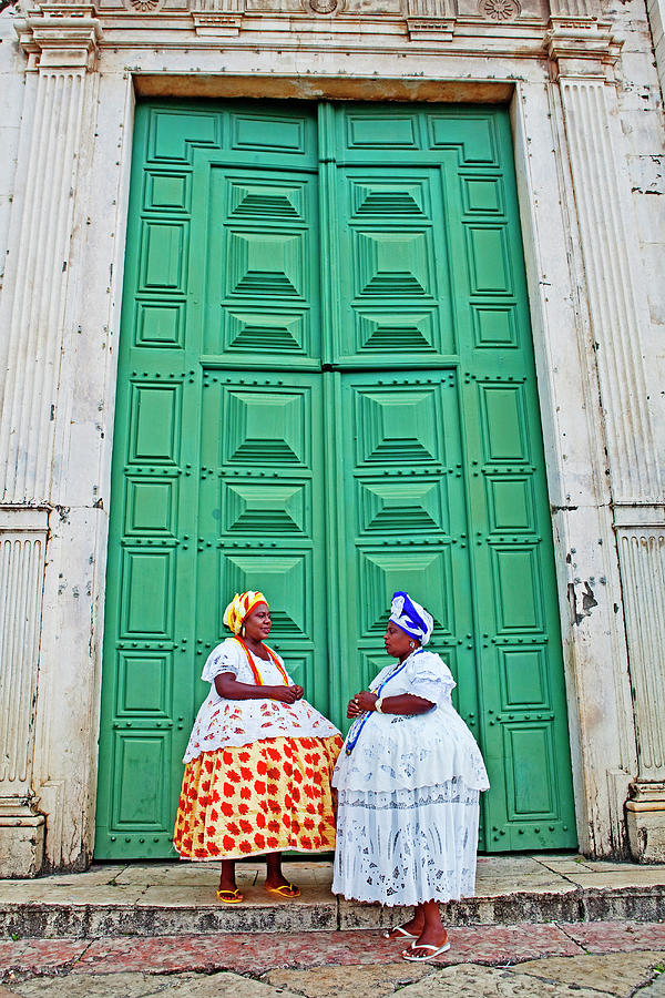 Two Female Street Buskers In Photograph by John W Banagan Two Female Street Buskers In Photograph by John W Banagan
