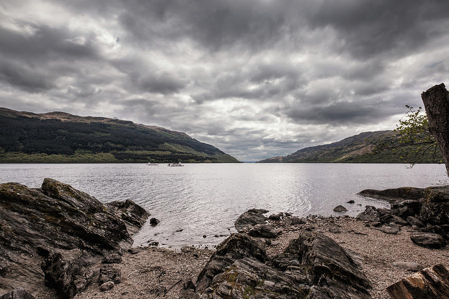 Two ferries passing on Loch Lomond in Scotland Photograph by Jon Ingall ...