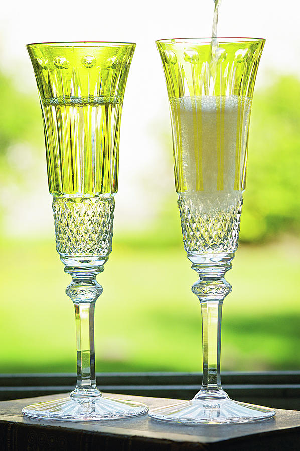 Two Flute Glasses With Champagne Photograph by Jalag / Gunter Glücklich ...