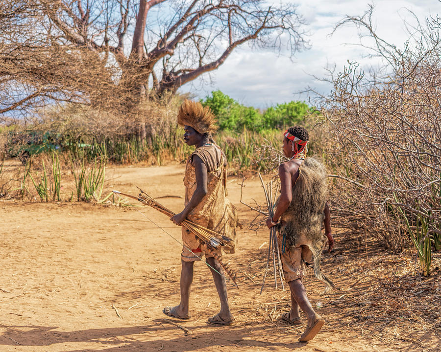 Two Hadzabe Hunters Photograph by Betty Eich