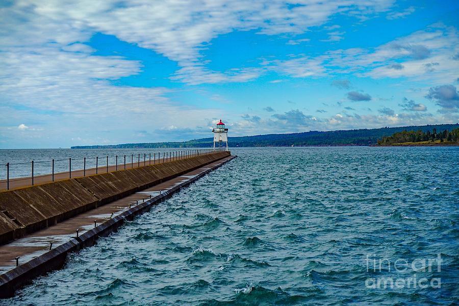 Two Harbors Breakwater Lighthouse Photograph by Susan Rydberg