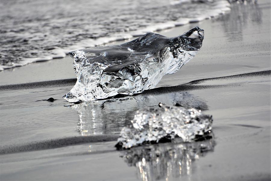 Ice Photograph - Two Ice Blocks by Norman Burnham Ice Photograph - Two Ice Blocks by Norman Burnham