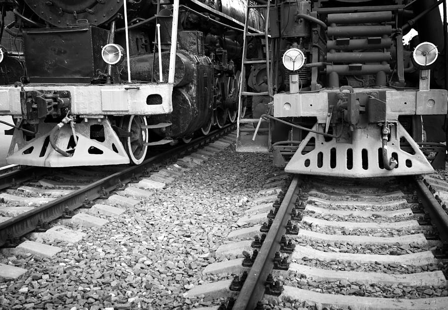 Two Locomotive Photograph by Savushkin