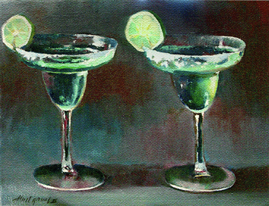 Two Margarita Painting by Hall Groat Ii