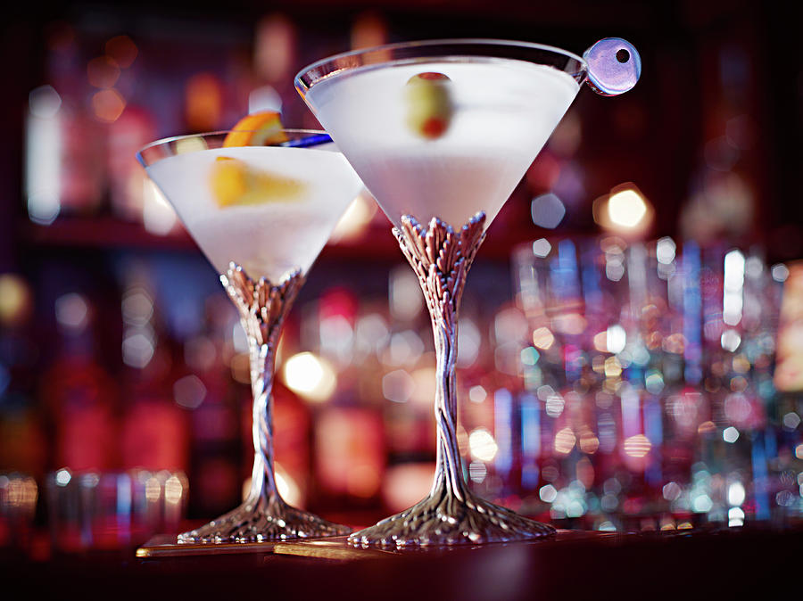 Two Martinis Photograph by Mark Loader