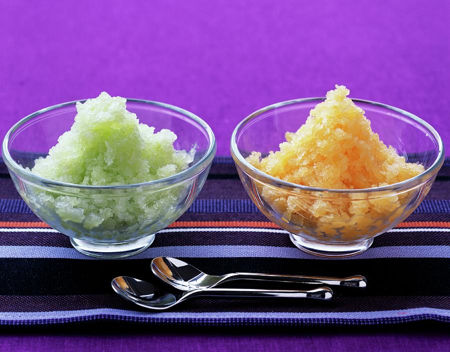 Two Melon Granitas Photograph by Clive Streeter
