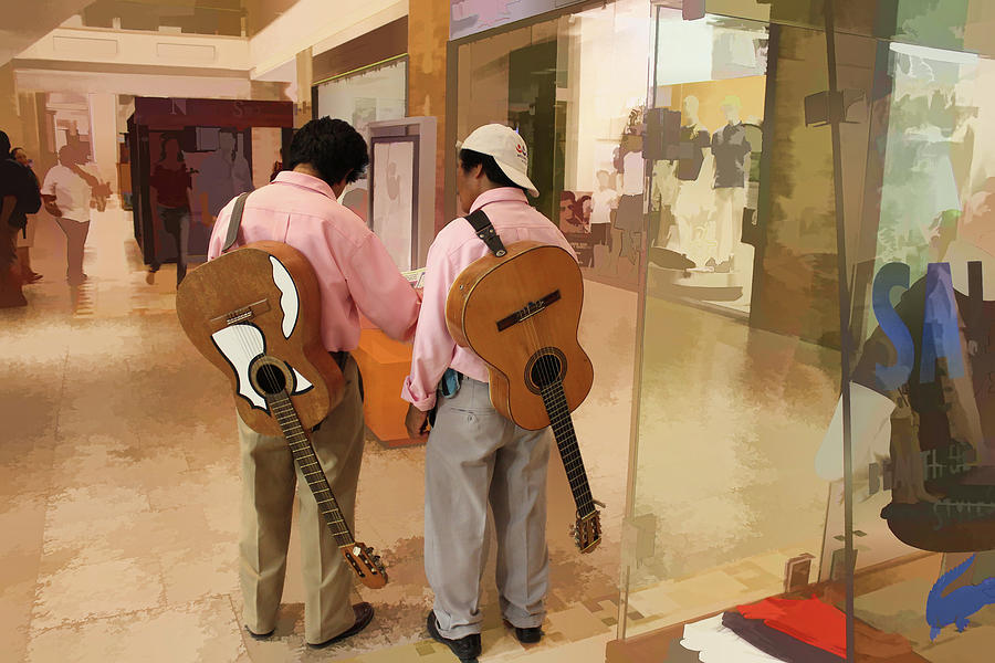 Two Mexican Guitarists Photograph by Lorraine Baum