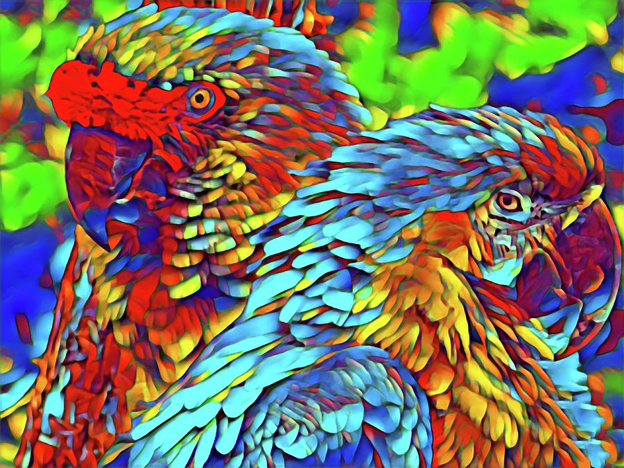 Two Parrots by Sarah Hanley Two Parrots by Sarah Hanley