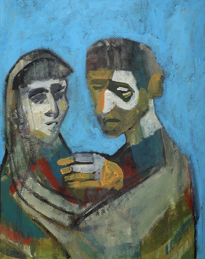 Two people Painting by Edgeworth Johnstone