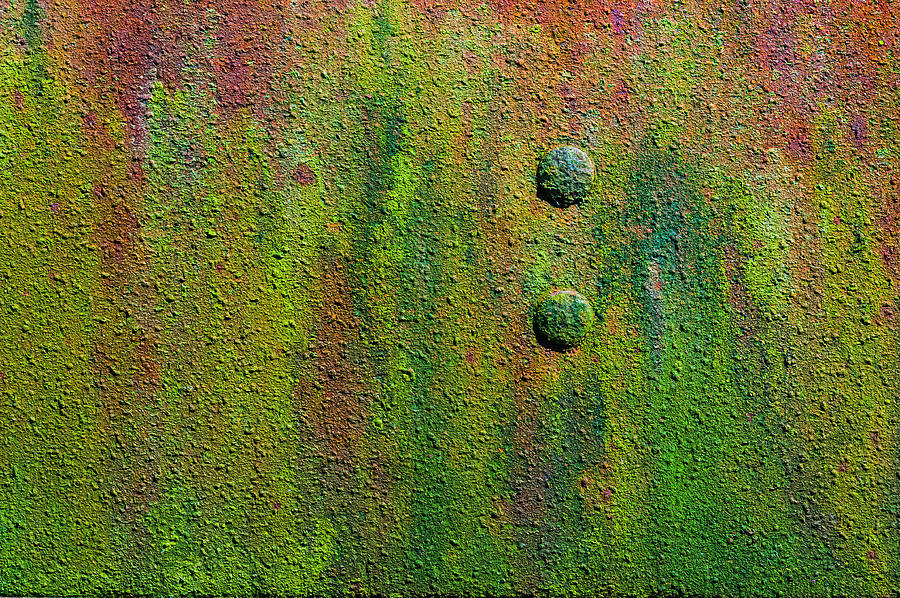 Abstract Photograph - Two Rivets by Andrew Beavis