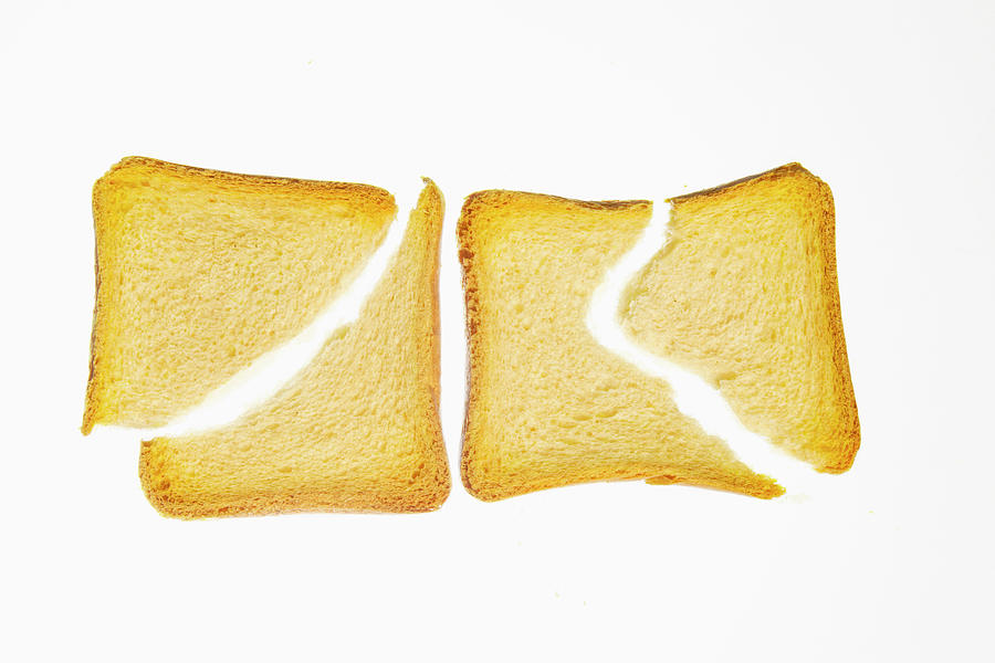 Two Slices Of Zwieback rusk, Broken Photograph by Fabio Lombrici - Fine ...