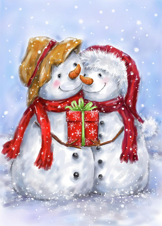 Two Snowmen by Makiko