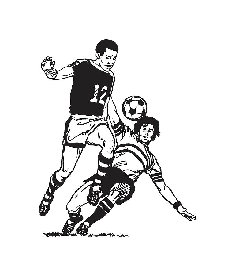 Vector Illustration Sketch Football Soccer Player Action Stock Vector by  msjeje 240936624
