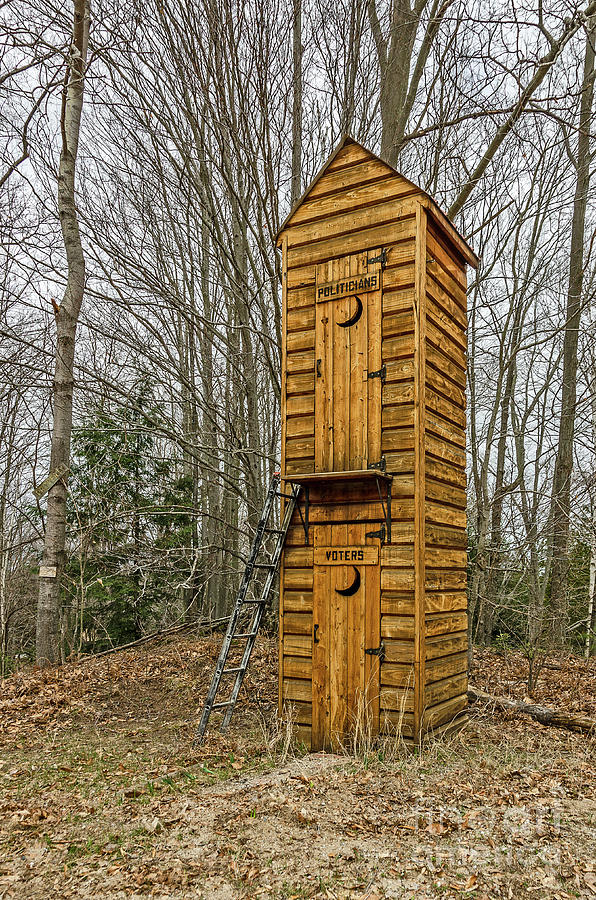 Two-story Outhouse for Voters and Politicians Photograph by Sue Smith