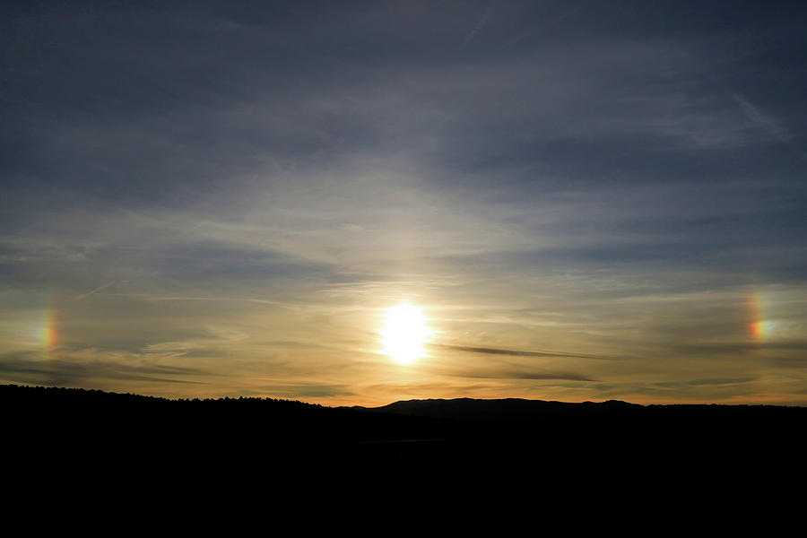 Sunset Photograph - Two Sundogs by Donna Kennedy