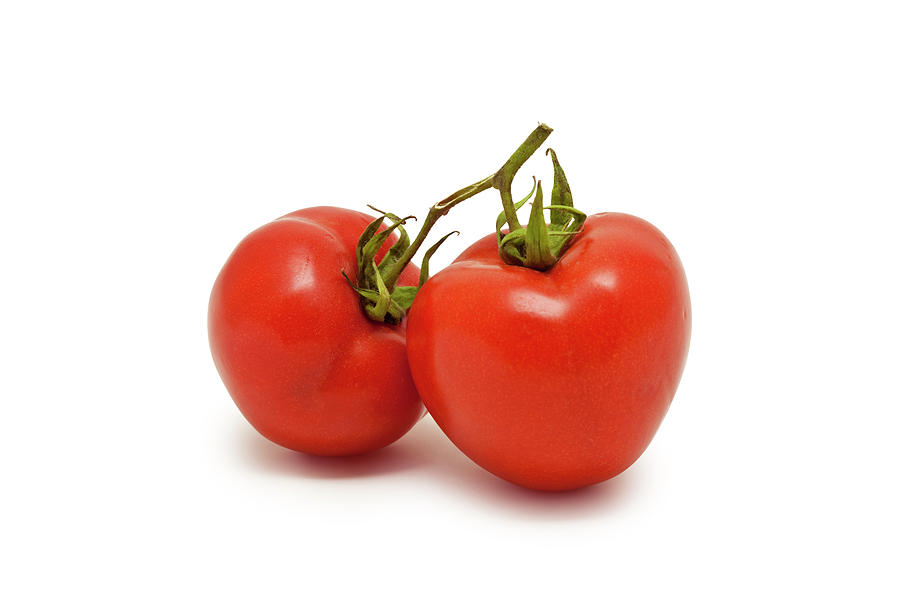 Two Tomatoes With Clipping Path Photograph by Ursula Alter
