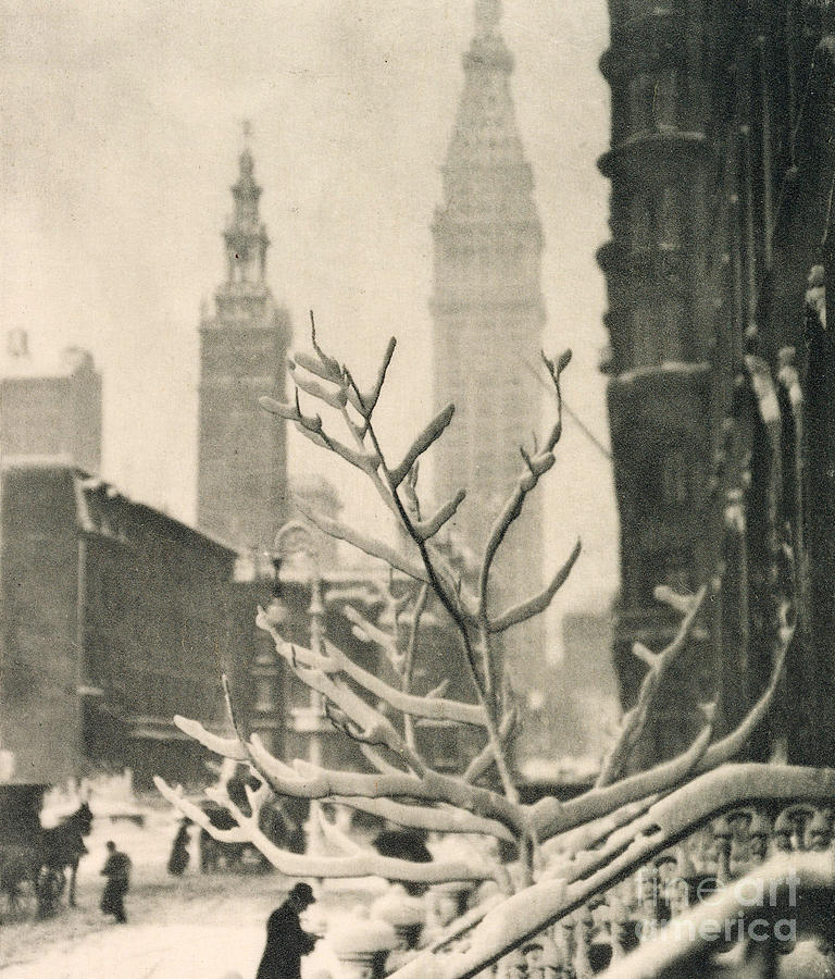 Two Towers  New York, 1911 Photograph by Alfred Stieglitz
