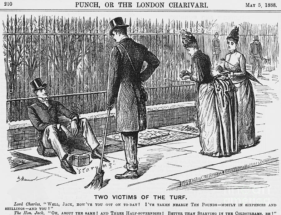 Two Victims Of The Turf, 1888 Drawing by Print Collector